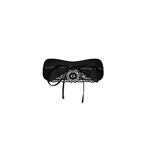 Satinia Masque en satin - Noir